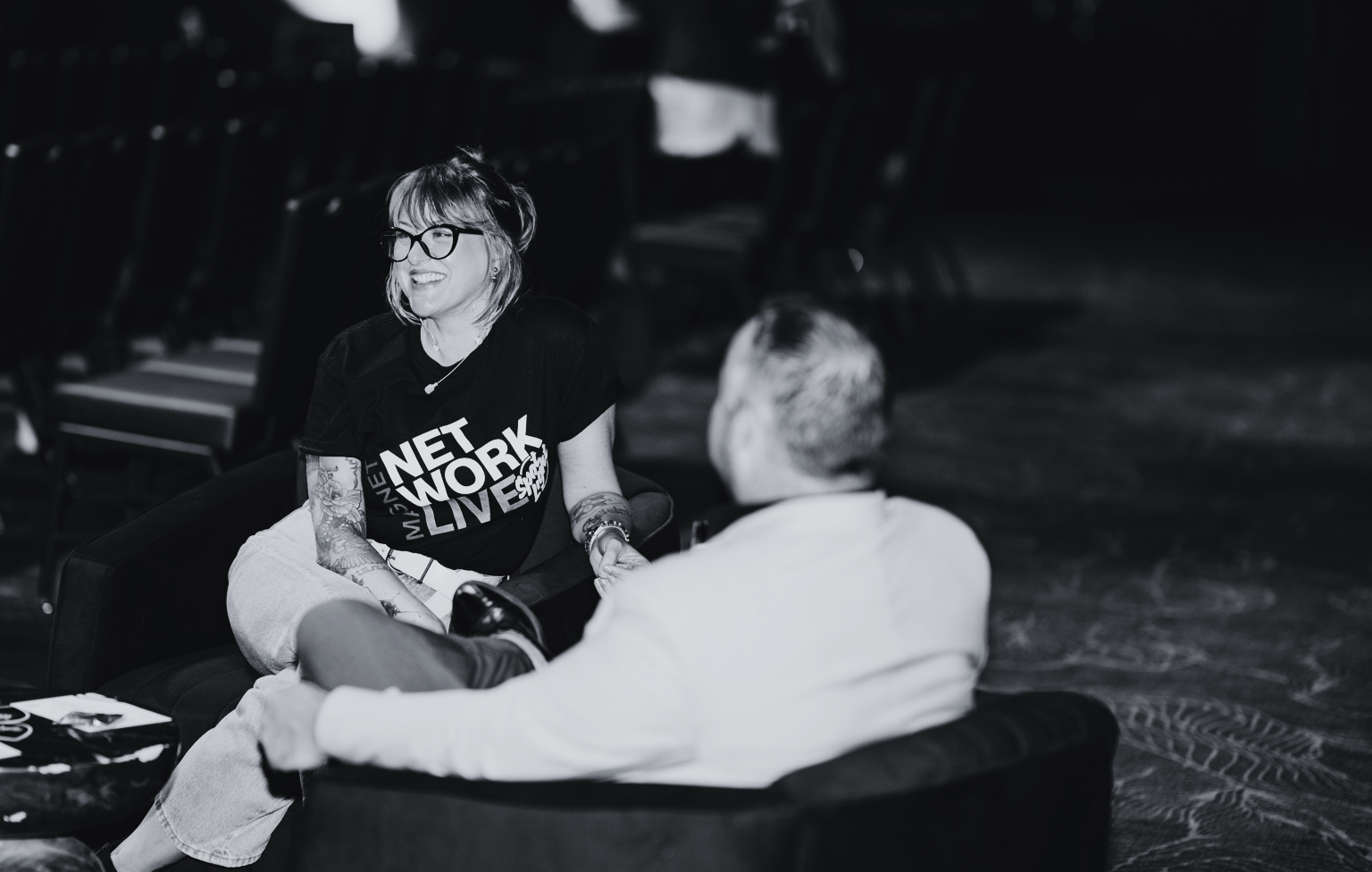 Emily Cormier in conversation during a Maison Cormier live session